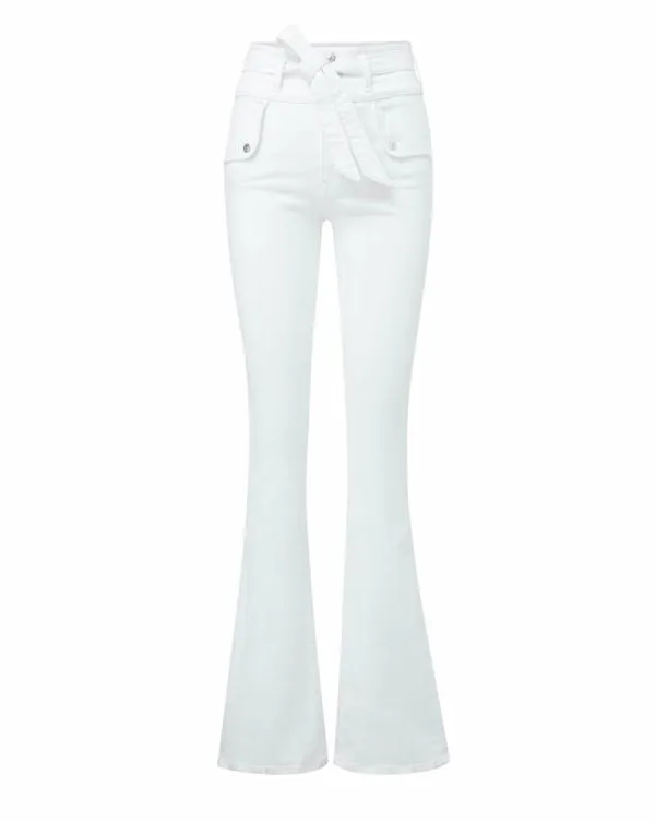 Giselle SkinnyFlare Jean White Women Veronica Beard Jeans