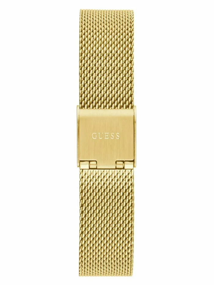 GoldTone Mesh Analog Watch Yellow Gold Women Watches GUESS GoldTone Mesh Analog Watch Yellow Gold Women Watches GUESS