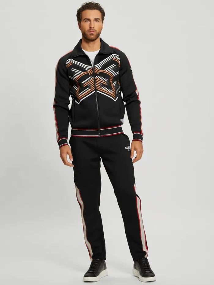 GUESS Activewear Men Ward Striped Pants Black