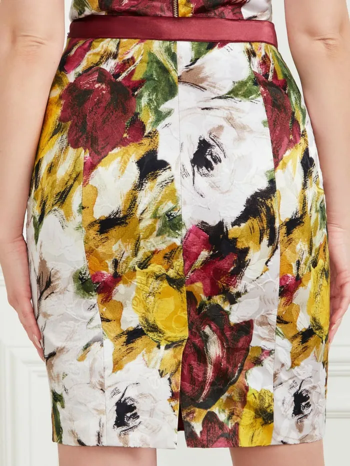 GUESS Autumn Garden Brocade Pencil Skirt Autumn Garden Print Women Bottoms GUESS Autumn Garden Brocade Pencil Skirt Autumn Garden Print Women Bottoms