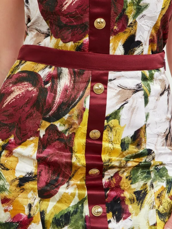 GUESS Autumn Garden Brocade Pencil Skirt Autumn Garden Print Women Bottoms GUESS Autumn Garden Brocade Pencil Skirt Autumn Garden Print Women Bottoms
