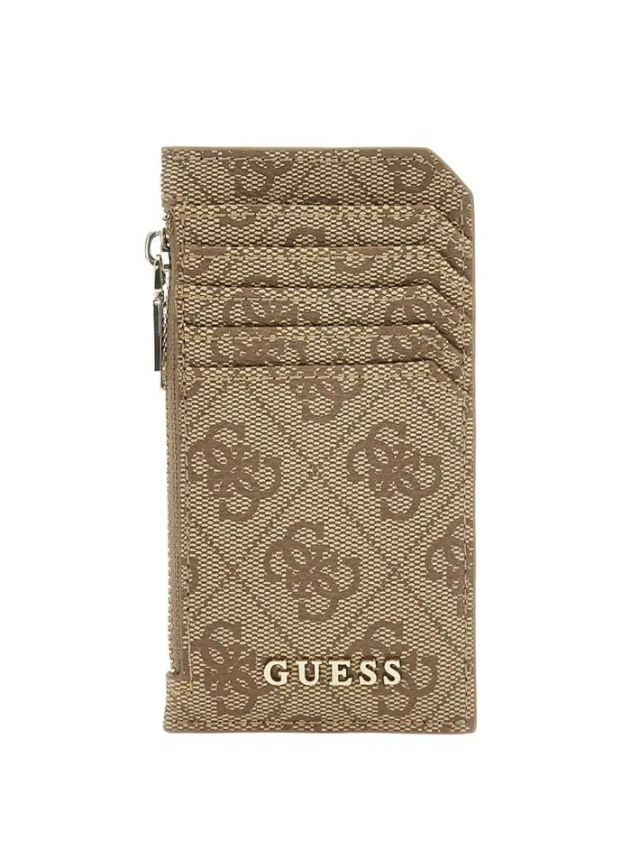 GUESS Belts Women Quattro G Belt and Card Holder Box Set Latte Logo GUESS Belts Women Quattro G Belt and Card Holder Box Set Latte Logo