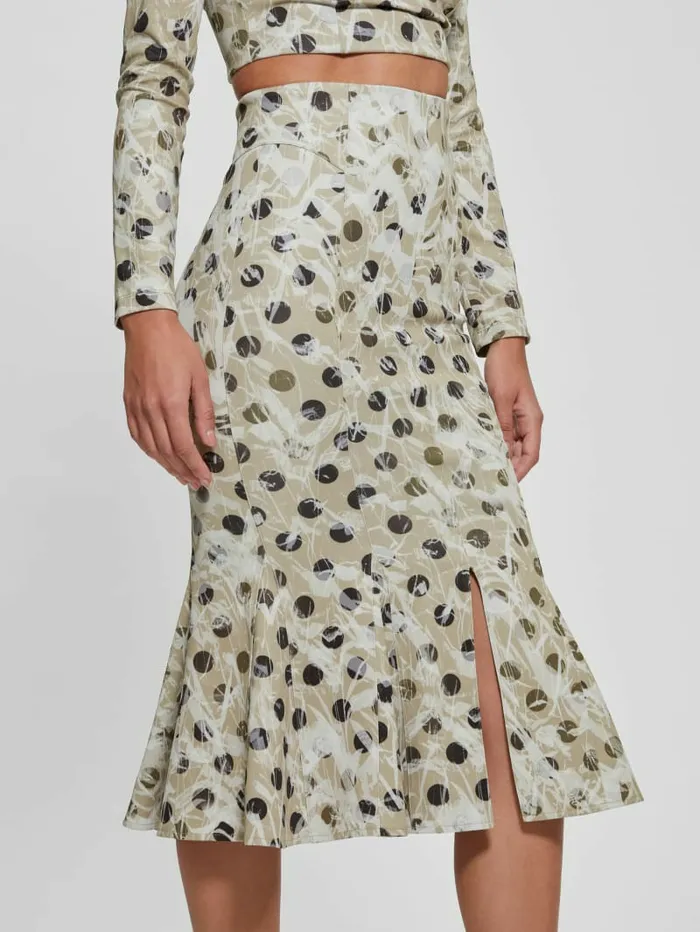 GUESS Bottoms Women Thea Pencil Skirt Sandy Polka Dots