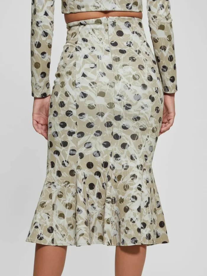 GUESS Bottoms Women Thea Pencil Skirt Sandy Polka Dots