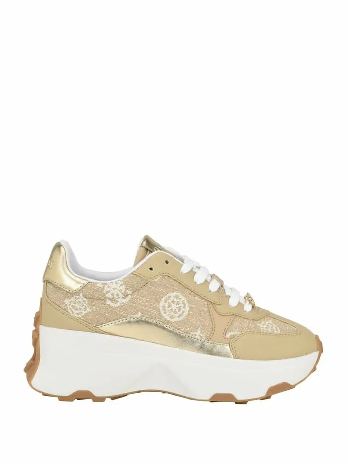 GUESS Calebb Peony Sneakers Medium Natural Logo Women Sneakers GUESS Calebb Peony Sneakers Medium Natural Logo Women Sneakers