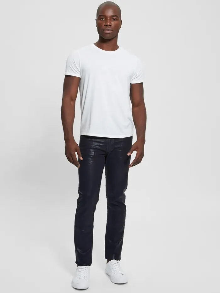 GUESS Coated Tapered Jeans Smart Blue Coated Men Jeans and Denim