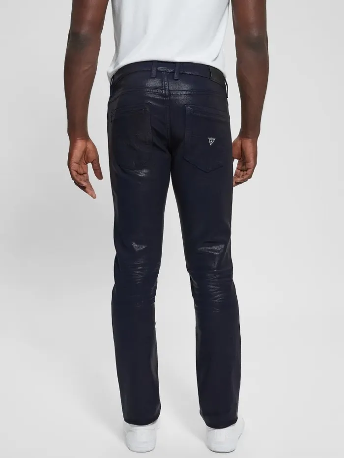 GUESS Coated Tapered Jeans Smart Blue Coated Men Jeans and Denim GUESS Coated Tapered Jeans Smart Blue Coated Men Jeans and Denim
