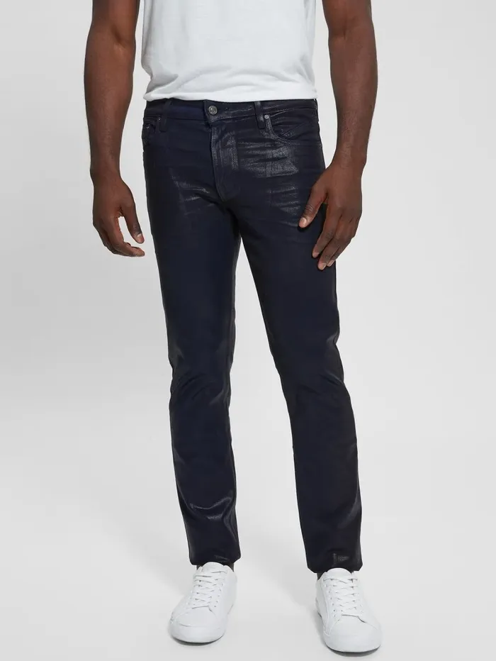 GUESS Coated Tapered Jeans Smart Blue Coated Men Jeans and Denim GUESS Coated Tapered Jeans Smart Blue Coated Men Jeans and Denim