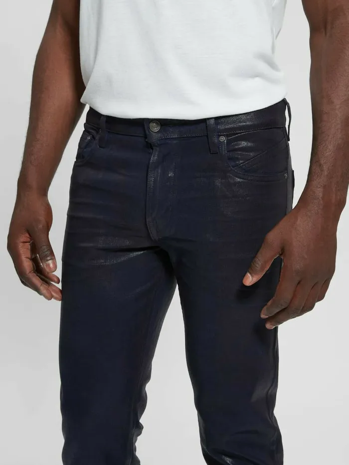 GUESS Coated Tapered Jeans Smart Blue Coated Men Jeans and Denim GUESS Coated Tapered Jeans Smart Blue Coated Men Jeans and Denim