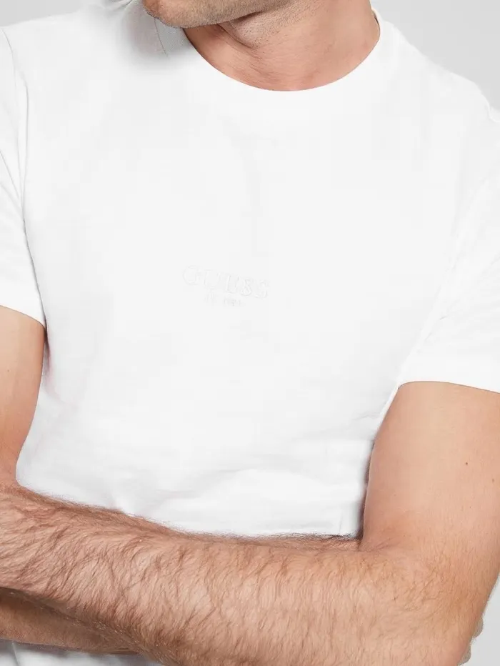 GUESS Eco Aidy Tee Pure White Men TShirts and Tanks