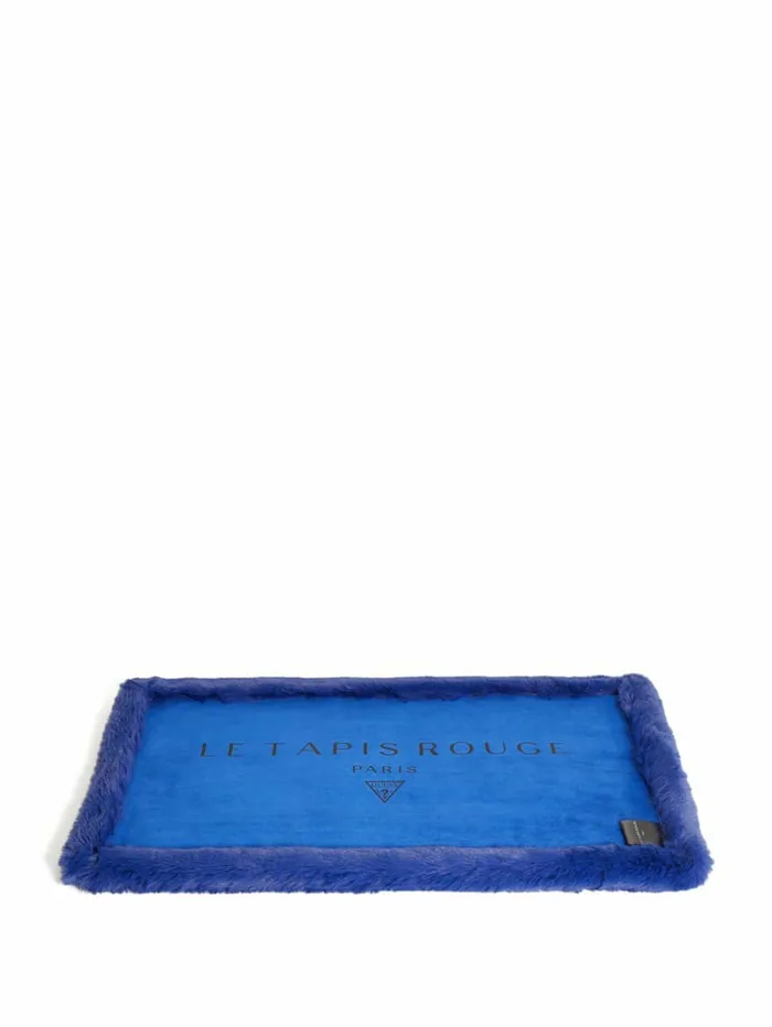 GUESS FauxFur Pet Carpet Indigo Blue Women Home GUESS FauxFur Pet Carpet Indigo Blue Women Home