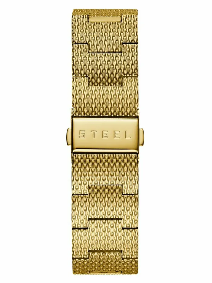GUESS GoldTone Slim Mesh Diamond Watch Gold WomenMen Watches GUESS GoldTone Slim Mesh Diamond Watch Gold WomenMen Watches