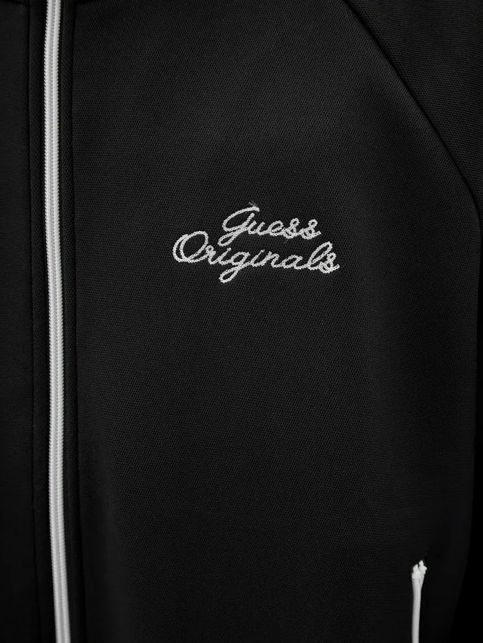 GUESS GUESS Originals Eco Tricot Track Jacket Black Men Jackets and Coats