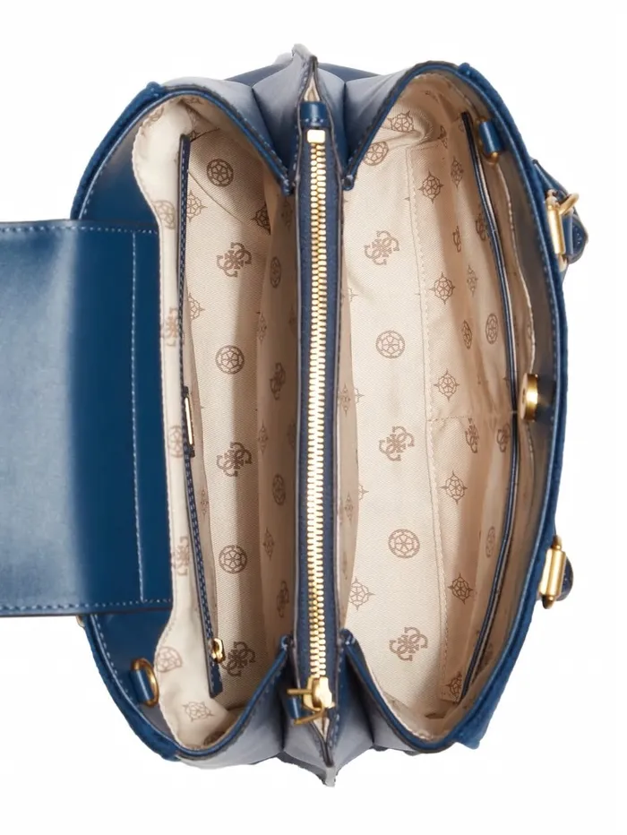GUESS Handbags Women Ales Girlfriend Satchel Blue GUESS Handbags Women Ales Girlfriend Satchel Blue