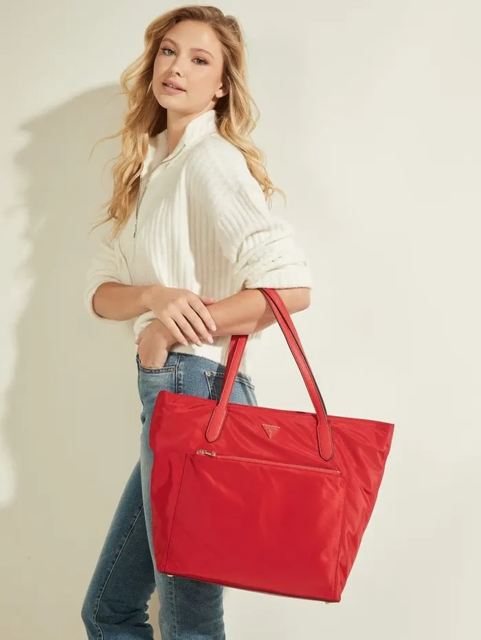 GUESS Handbags Women Eco Gemma Tote Passion Red GUESS Handbags Women Eco Gemma Tote Passion Red