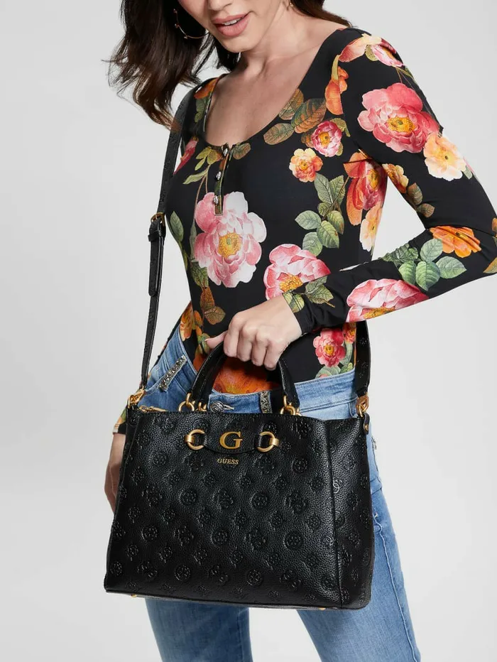 GUESS Handbags Women Izzy Peony Girlfriend Satchel Blossom GUESS Handbags Women Izzy Peony Girlfriend Satchel Blossom