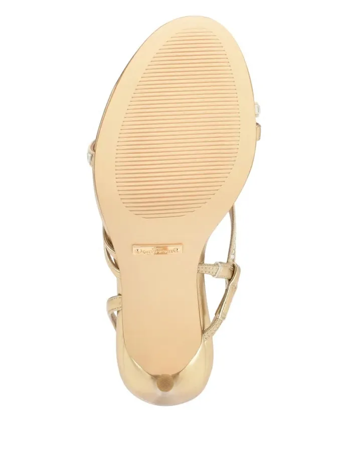 GUESS Heels Women Kaden Crystal Strappy Heel Gld1 Gold