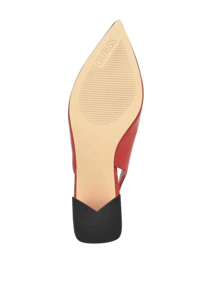 GUESS Heels Women Zanda Slingback Block Heels Medium Red