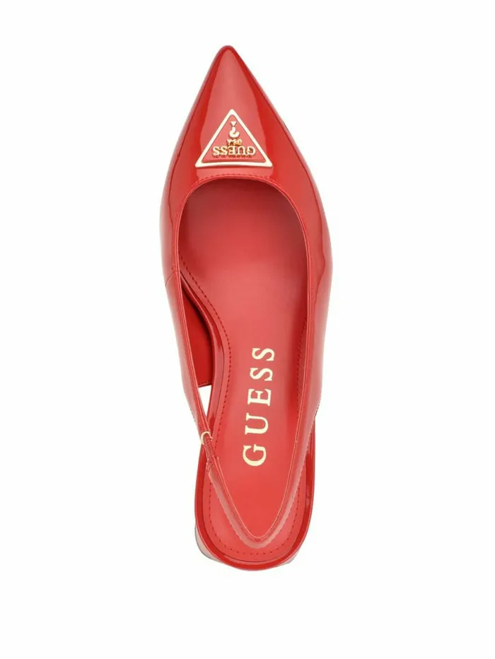 GUESS Heels Women Zanda Slingback Block Heels Medium Red