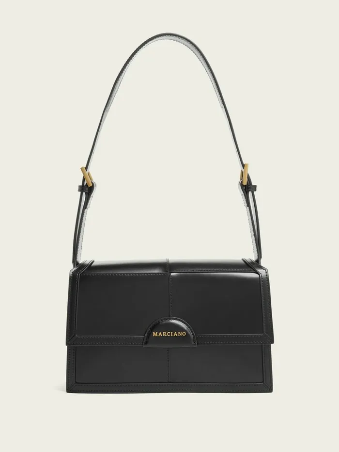 GUESS Isa Convertible Leather Bag Black Women Handbags