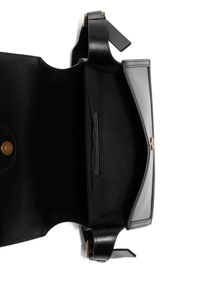 GUESS Isa Convertible Leather Bag Black Women Handbags GUESS Isa Convertible Leather Bag Black Women Handbags