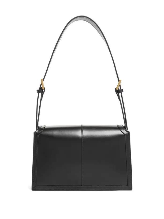 GUESS Isa Convertible Leather Bag Black Women Handbags GUESS Isa Convertible Leather Bag Black Women Handbags