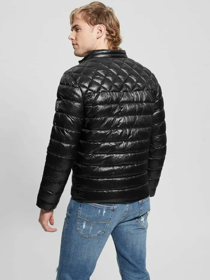 GUESS Jackets and Coats Men Lightweight Puffer Jacket Black GUESS Jackets and Coats Men Lightweight Puffer Jacket Black