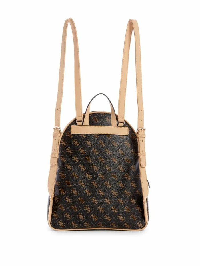 GUESS Manhattan Logo Large Backpack Brown WomenMen Luggage and Travel Bags GUESS Manhattan Logo Large Backpack Brown WomenMen Luggage and Travel Bags