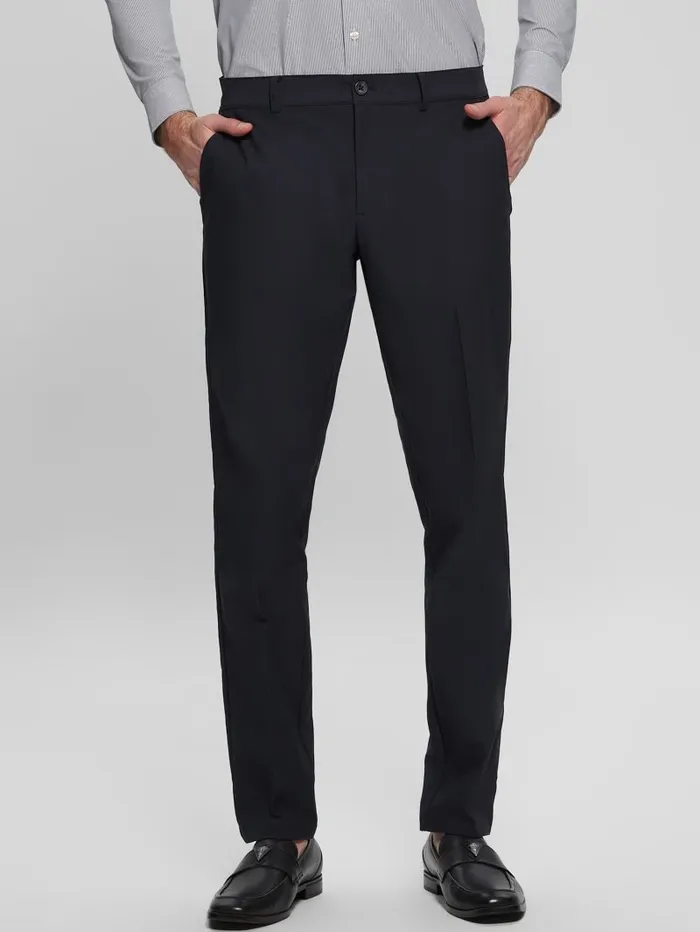 GUESS Myron TechStretch Dressy Pants Bleu lgant Men Pants and Shorts GUESS Myron TechStretch Dressy Pants Bleu lgant Men Pants and Shorts
