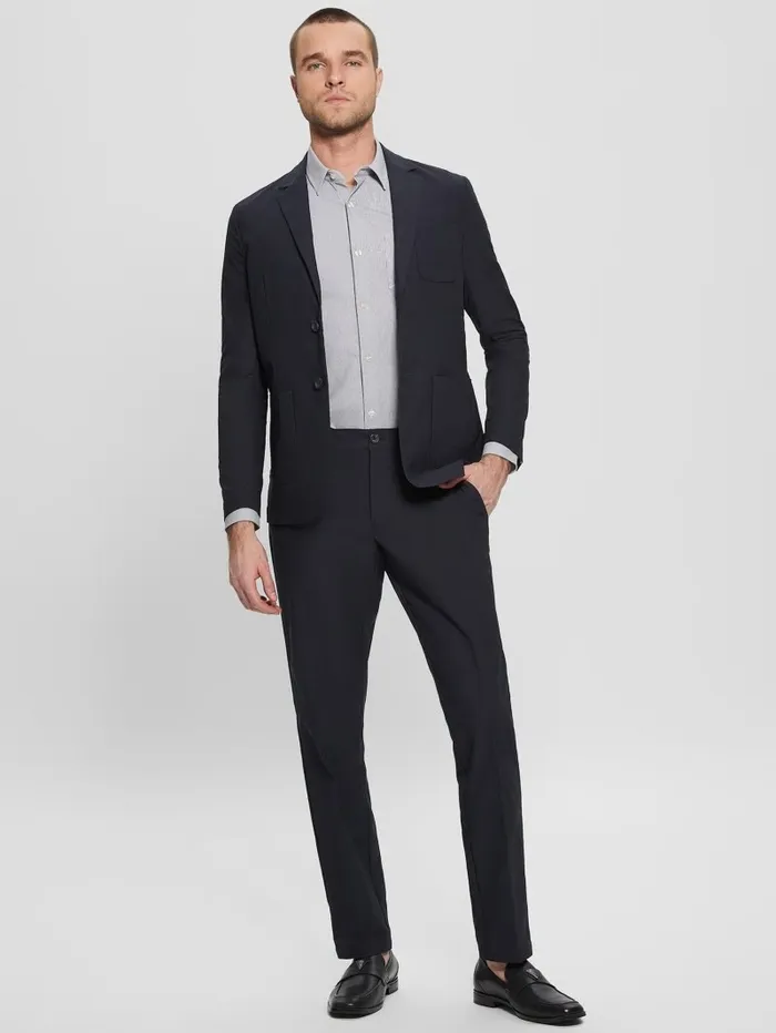 GUESS Myron TechStretch Dressy Pants Bleu lgant Men Pants and Shorts GUESS Myron TechStretch Dressy Pants Bleu lgant Men Pants and Shorts