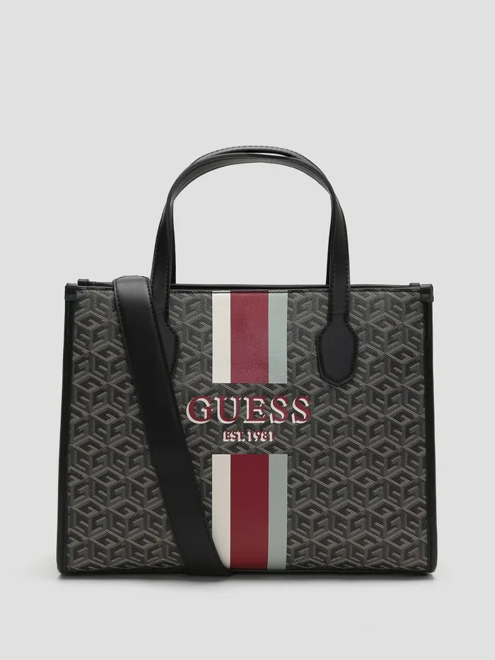 GUESS Silvana G Cube Tote Chief Green Women Handbags