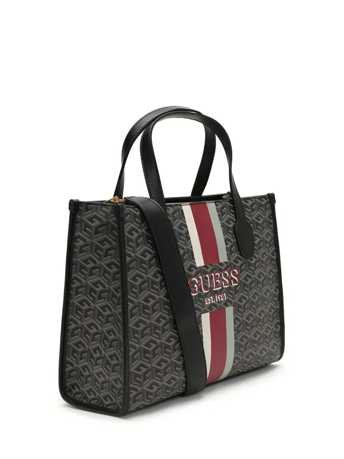 GUESS Silvana G Cube Tote Chief Green Women Handbags GUESS Silvana G Cube Tote Chief Green Women Handbags