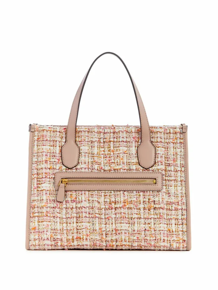 GUESS Silvana Tweed Tote Asp Green Women Handbags
