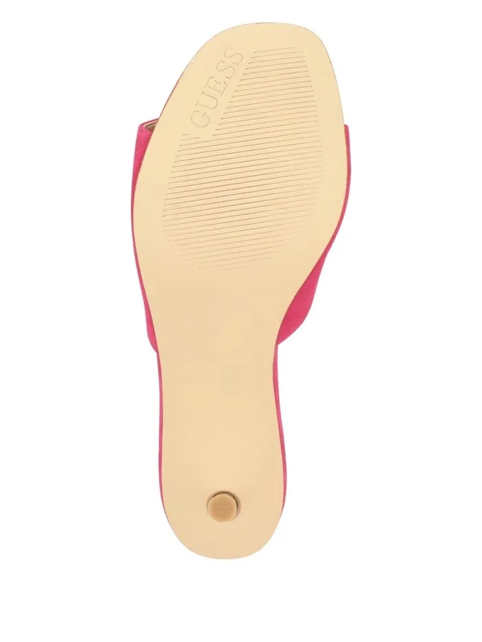 GUESS Snapps G Kitten Mules Medium Pink Women Heels