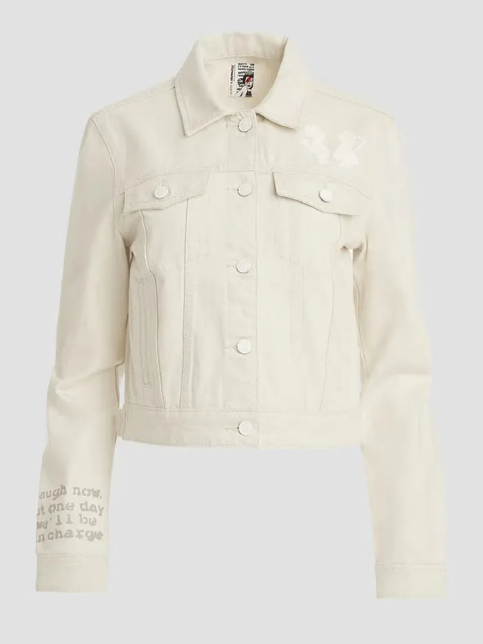 GUESS Stevie Denim Jacket Tint Yel Women Jeans and Denim GUESS Stevie Denim Jacket Tint Yel Women Jeans and Denim