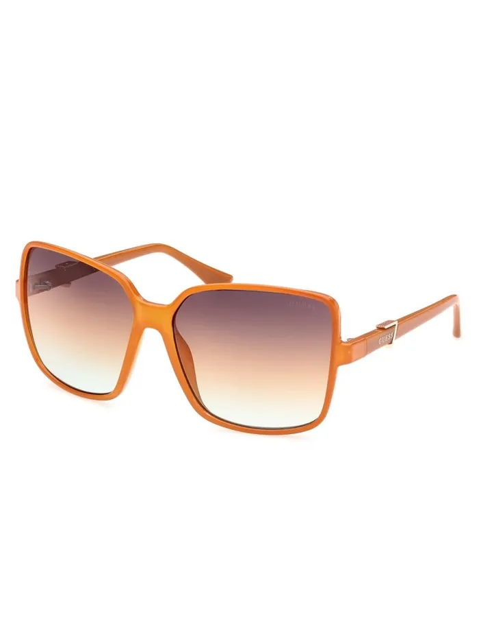 GUESS Sunglasses Women Oversized Square Logo Sunglasses Neon Orange GUESS Sunglasses Women Oversized Square Logo Sunglasses Neon Orange
