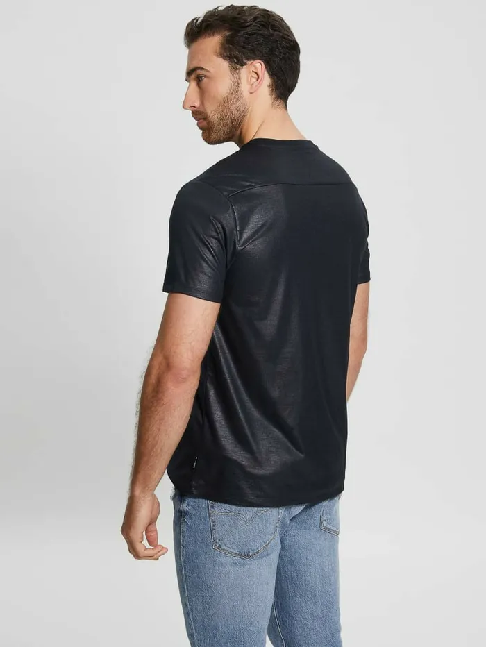 GUESS TShirts and Tanks Men Mason Yoke VNeck Tee Bleu lgant
