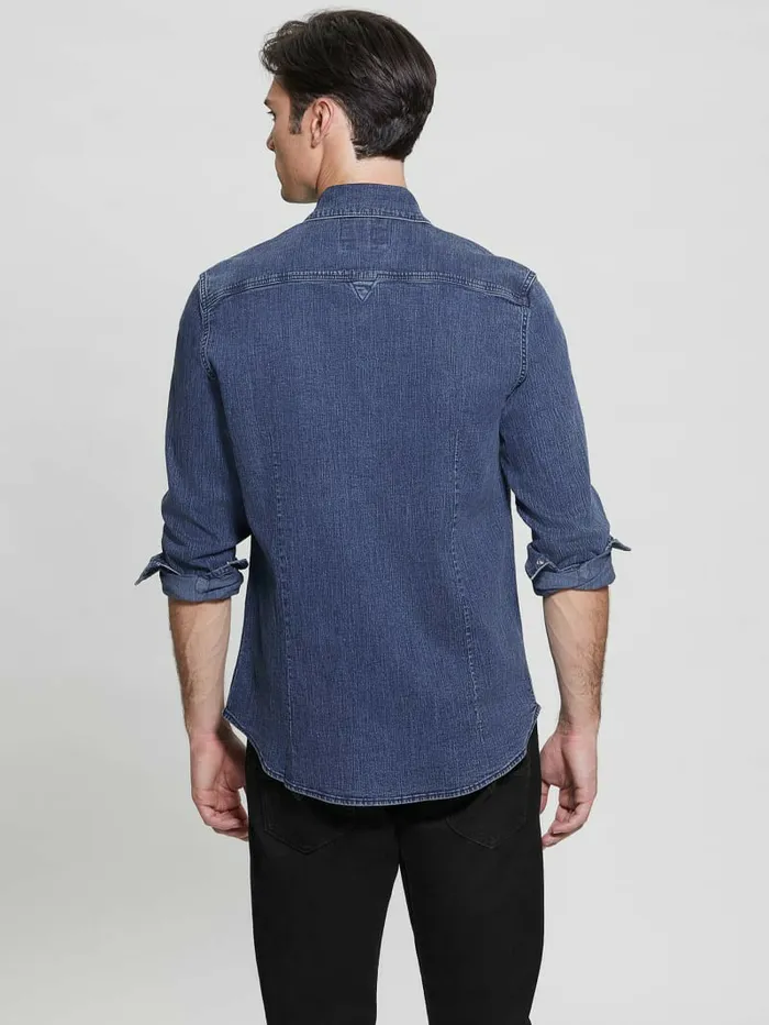 GUESS Truckee Denim Shirt Crest Men Shirts GUESS Truckee Denim Shirt Crest Men Shirts