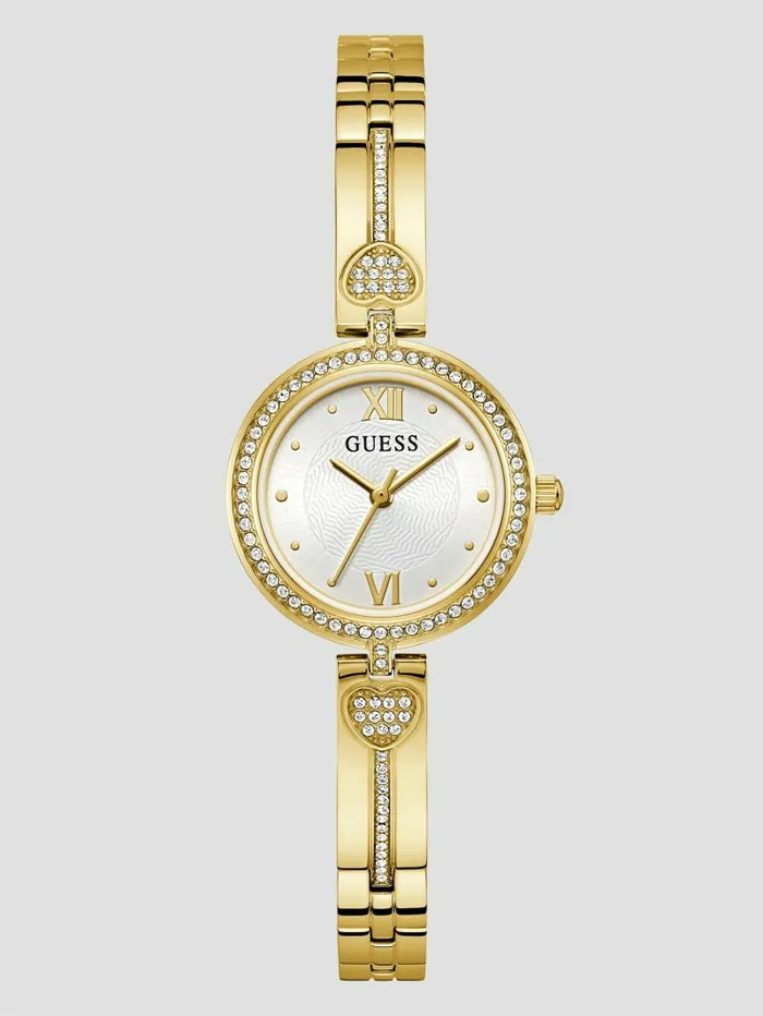 GUESS Watches Women GoldTone Analog Watch Gold