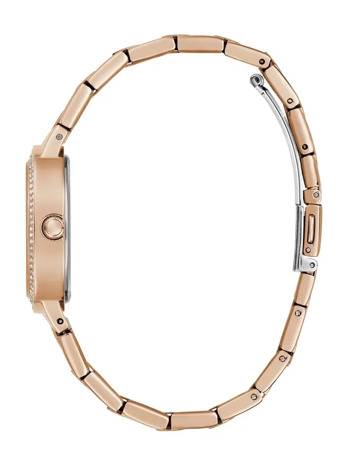 GUESS Watches Women Rose Bud Rose GoldTone Analog Watch Rose Gold GUESS Watches Women Rose Bud Rose GoldTone Analog Watch Rose Gold