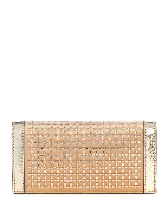 Handbags Gilded Glamour Mini Crossbody Clutch Gold 8211 GUESS Women Handbags Gilded Glamour Mini Crossbody Clutch Gold 8211 GUESS Women