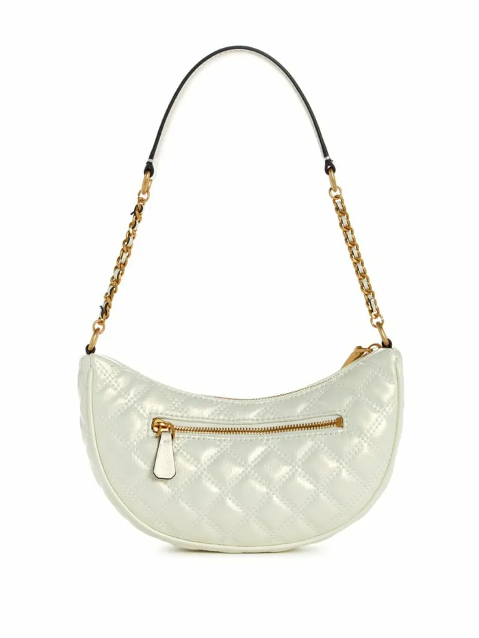 Handbags GUESS Women Giully Quilted Shoulder Bag Ivory Handbags GUESS Women Giully Quilted Shoulder Bag Ivory