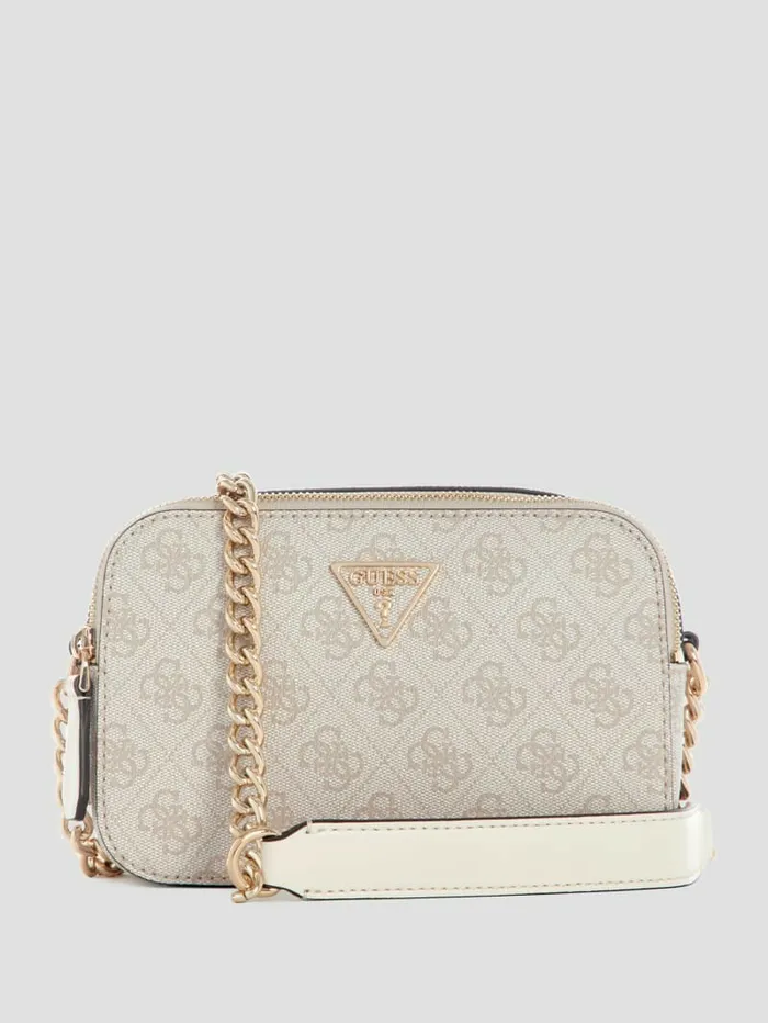 Handbags GUESS Women Noelle Quatto G Camera Crossbody Dove Logo
