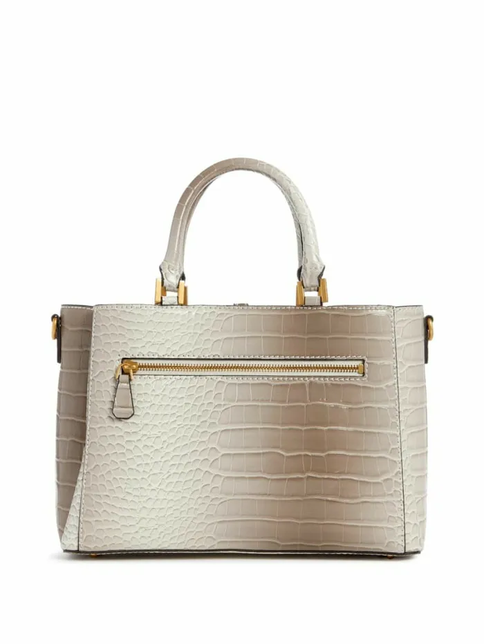 Handbags James Embossed Satchel Rose GoldSmoke Gray 8211 GUESS Women Handbags James Embossed Satchel Rose GoldSmoke Gray 8211 GUESS Women