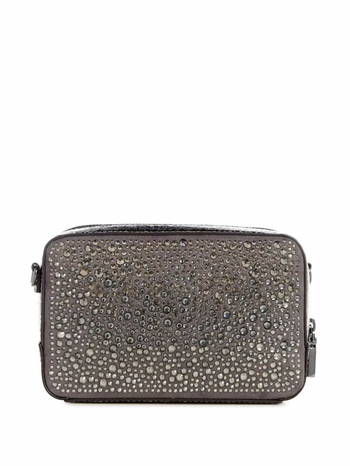 Handbags Lua Rhinestone Mini Crossbody Pewter GUESS Women