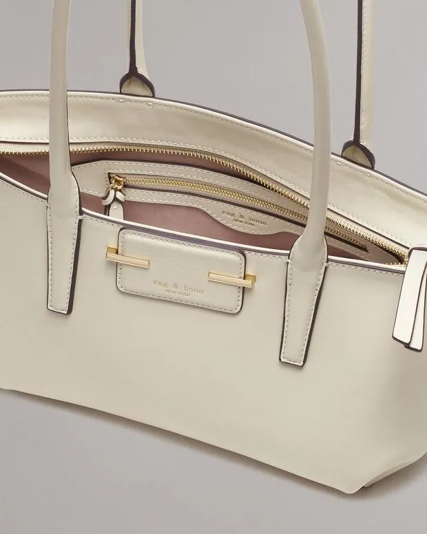 Handbags Realm Leather Satchel Antique WhiteBlackGreige rag and bone Women