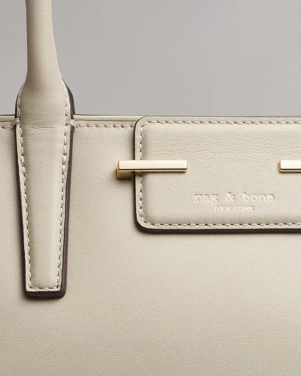 Handbags Realm Leather Satchel Antique WhiteBlackGreige rag and bone Women