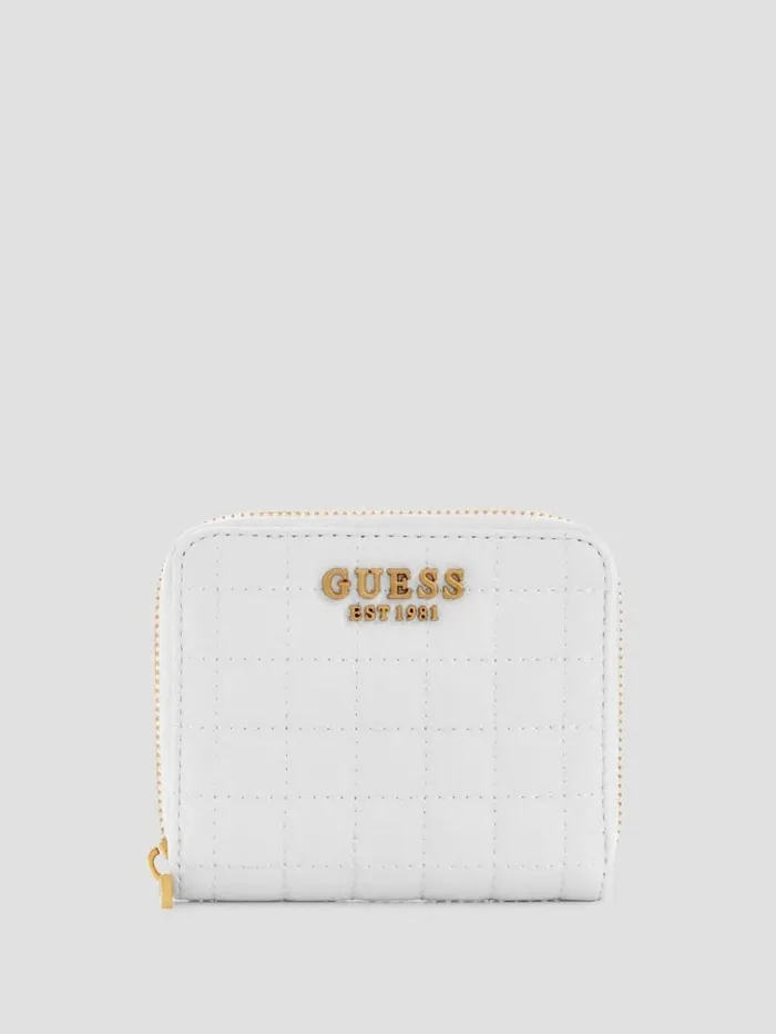 Handbags Tia Small ZipAround Wallet White Multi GUESS Women
