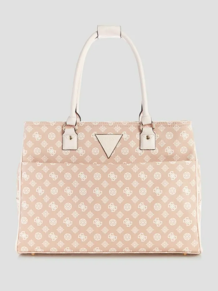 Handbags Wilder Peony Shopper Tote NudeBlush Multi 8211 GUESS WomenMen