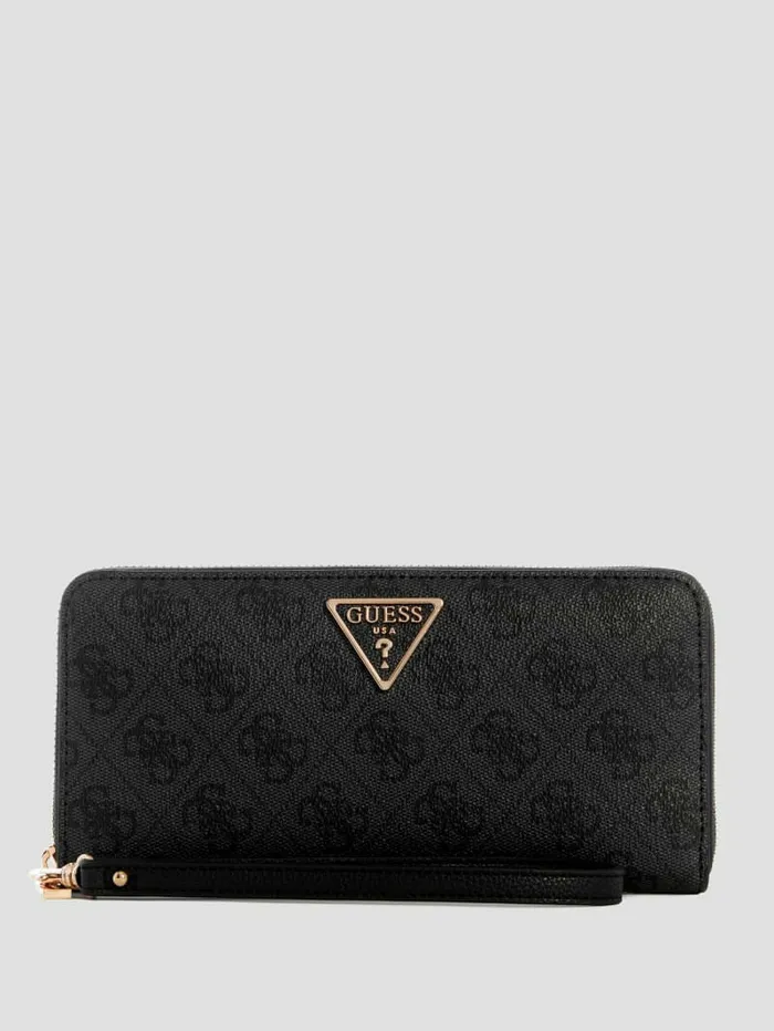 Handbags Women GUESS Laurel Large ZipAround Wallet Cloud Wash